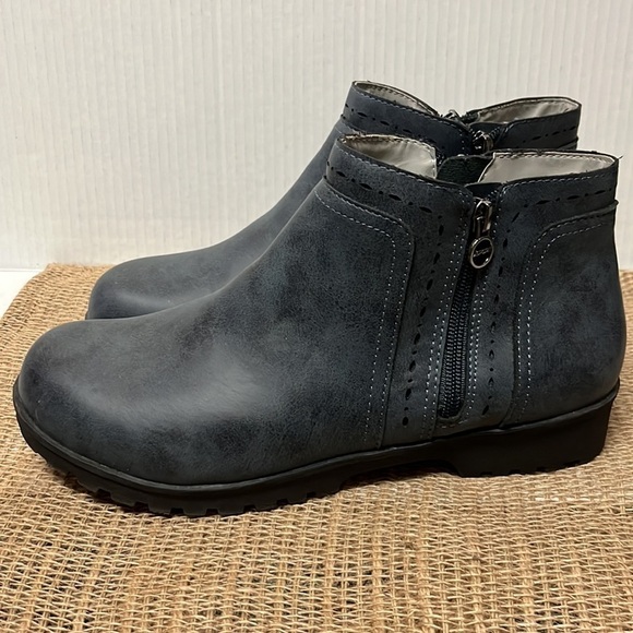 Jsport By Jambu Navy Blue Memory Foam Footbed Ankle Boot 11M - Picture 5 of 9